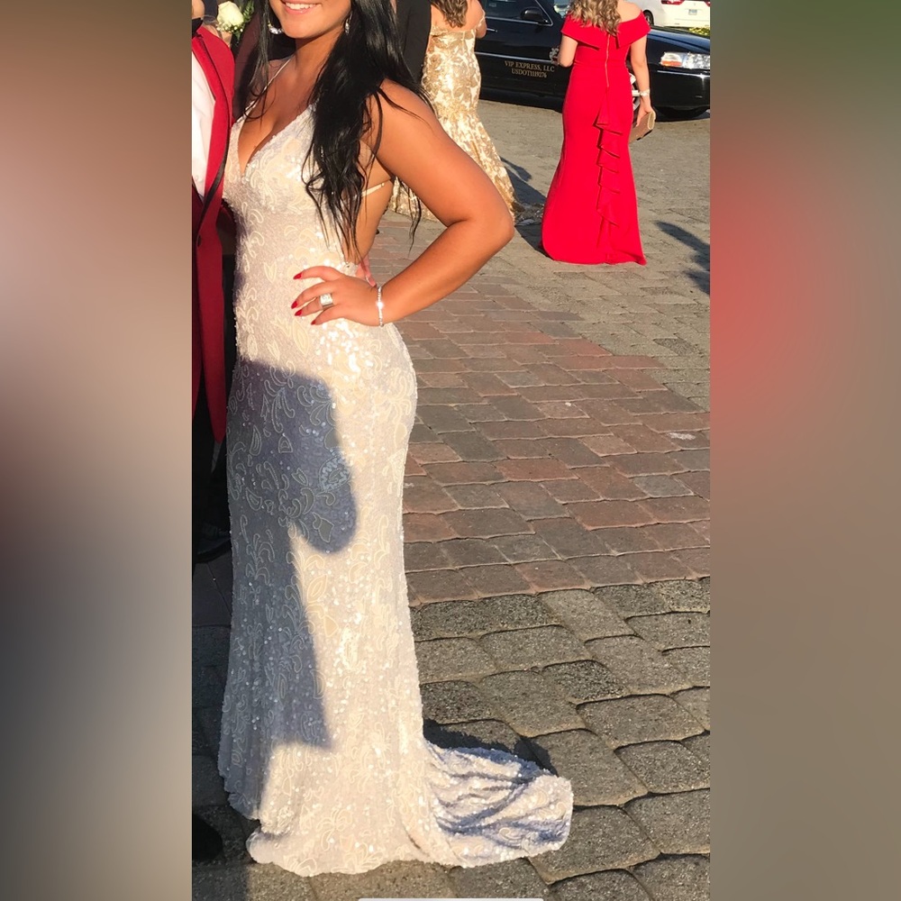 WHITE PROM DRESS